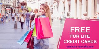 Credit cards free for life